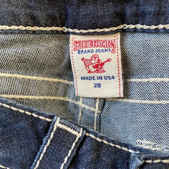 Vintage TRUE RELIGION Women’s High Rise Boot Cut Dark Jeans Size 28 Y2K Denim - Picture 5 of 6